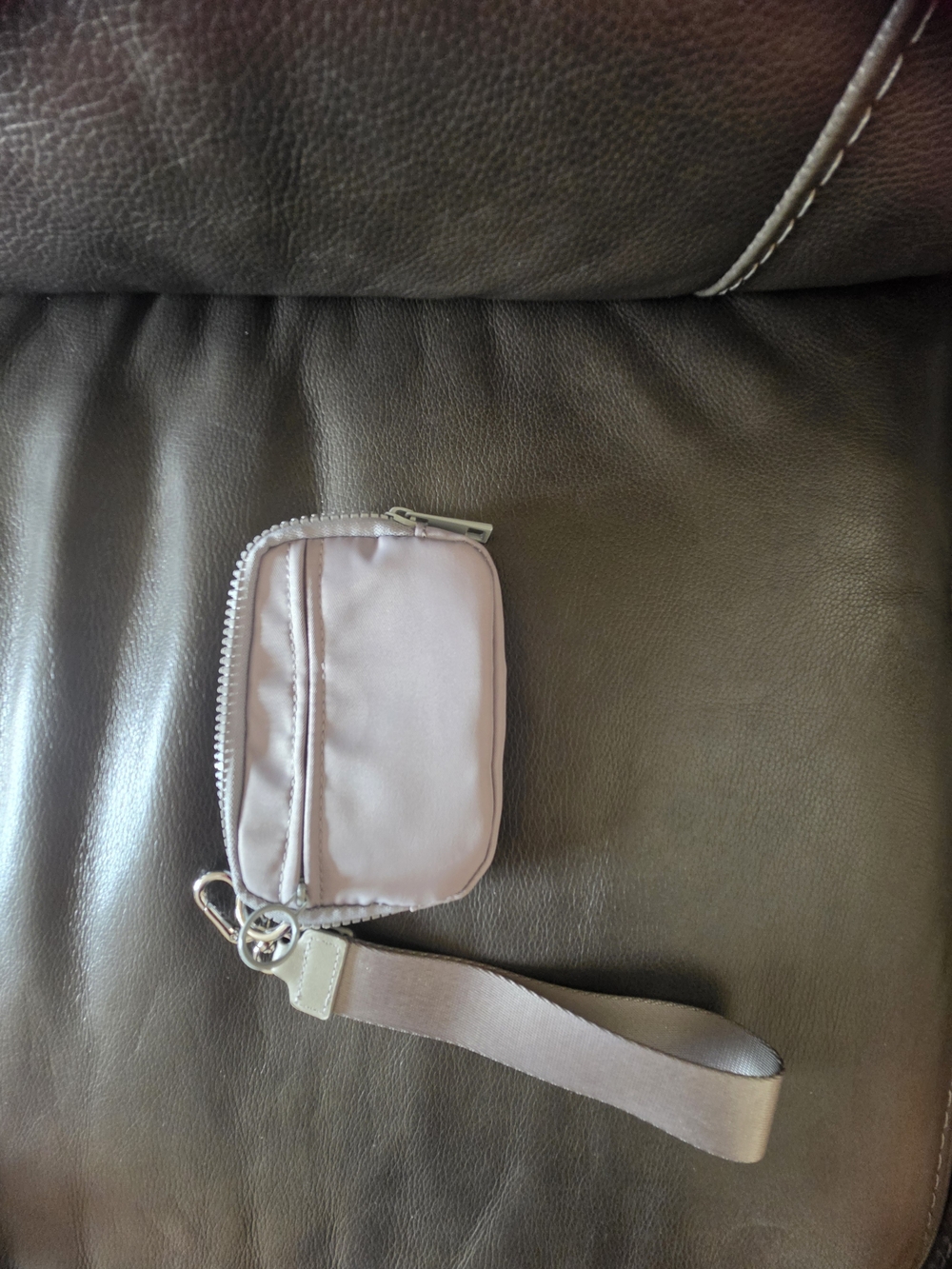Pink Wristlet Key & Card Holder - Compact Coin Pouch
